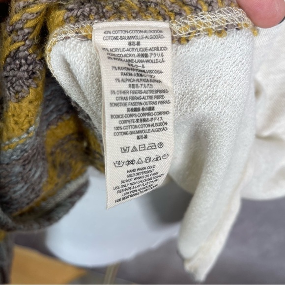 Free People Beautiful Sinner Pullover Side Knit Sweater Top In Beige Tan Size S - Picture 3 of 8